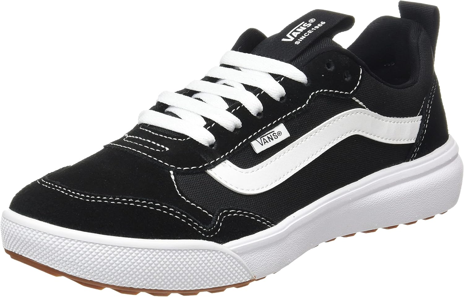 Vans Men's Range Exp Sneaker Sneaker 11 UK Suede Canvas Black White