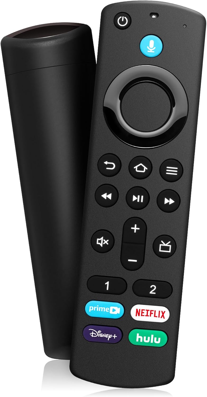 3rd Gen Pro Replacement Voice Remote Fit for Fire AMZ Smart TVs Cube, TV Stick 4...