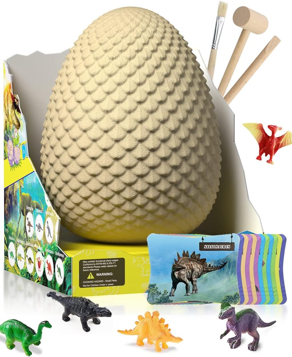 EARTH'SCODE Jumbo Dino Egg Excavation Dig Kit, Archeology Educational Science ST...
