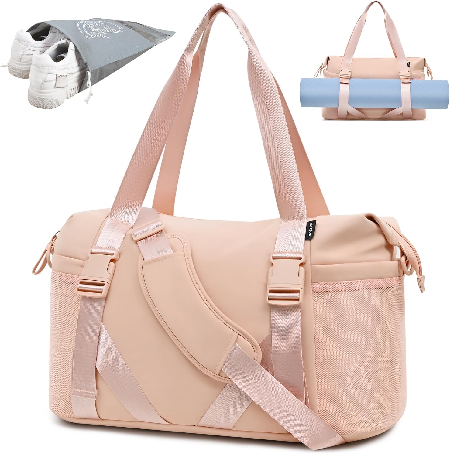 MAXTOP Gym Bag for Women Yoga Tote Bag Travel Duffle Bag Weekender Carry on Over...