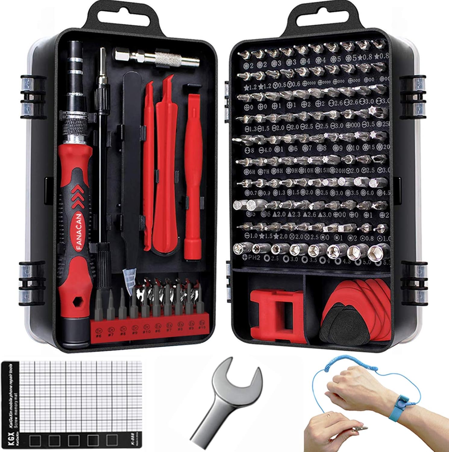 FANACAN 140in1 Precision Screwdriver Set Small Screwdriver Bit Set for DIY Elect...