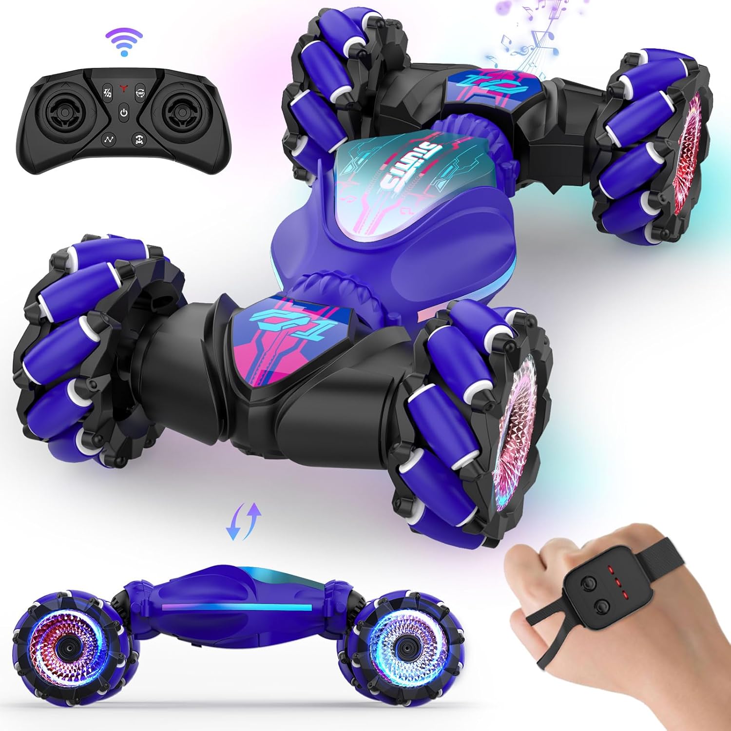 Remote Control Car, Gesture Sensor RC Stunt Cars Toys for Kids Age 6 7 8 9 10 11...