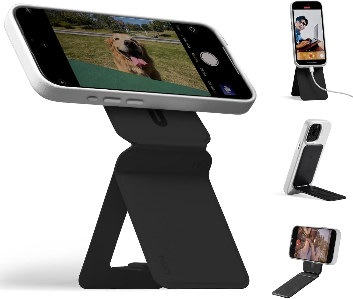 MOFT Tripod for iPhone 16/15/14/13/12 Series, Snap Invisible Phone Tripod Stand...