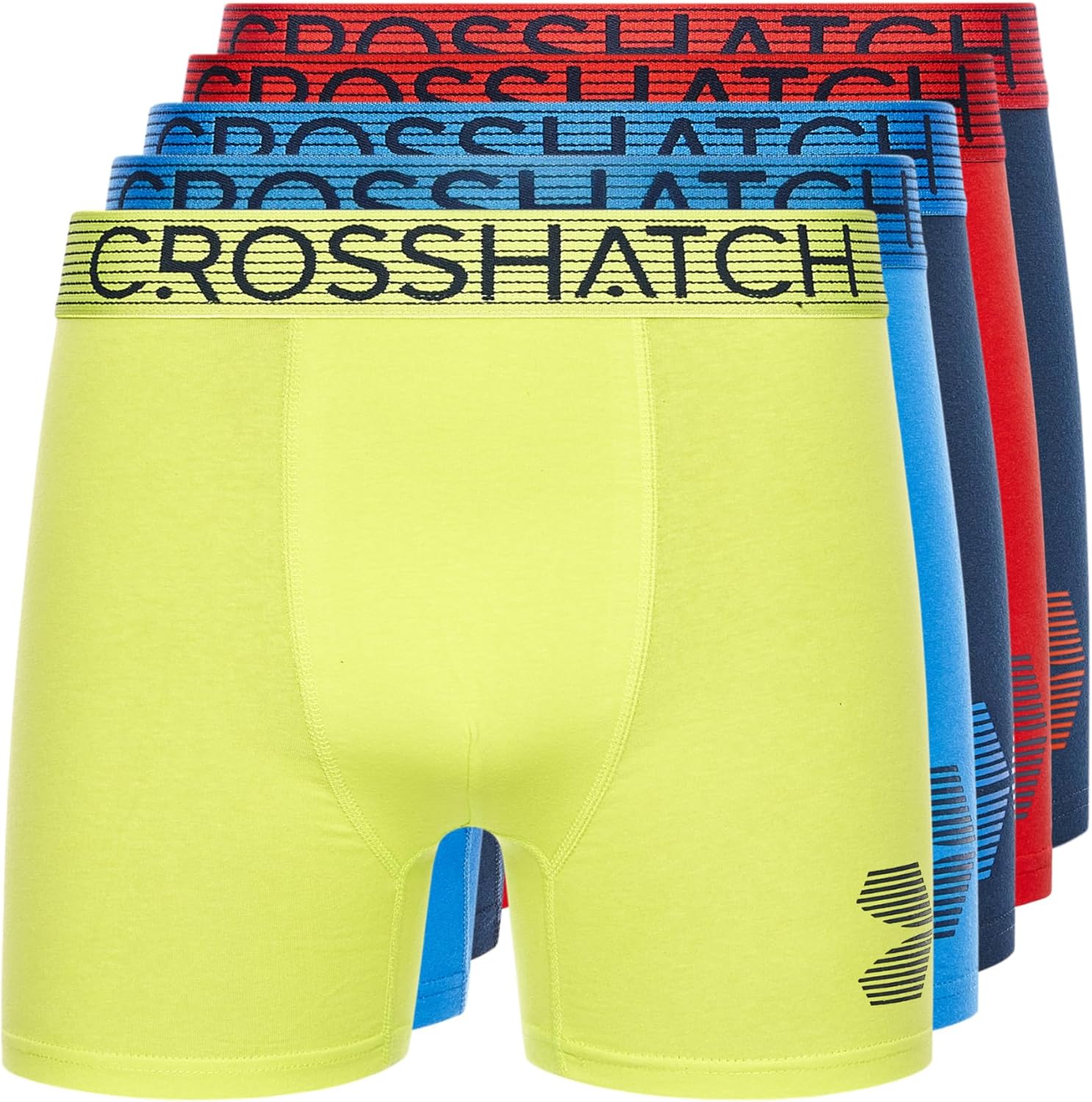 Crosshatch 3 & 5 Pack Men's Boxers, Mens Underwear Multipack, Cotton Trunks Brie...
