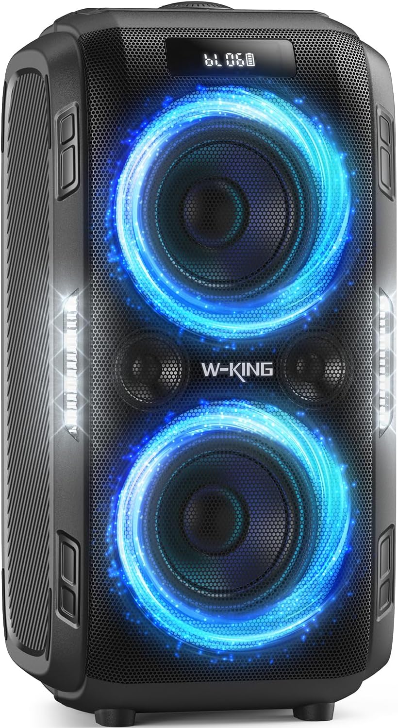 W-KING 250W PEAK Party Large Bluetooth Speaker Loudest Boom Box/Massive 120dB/12...