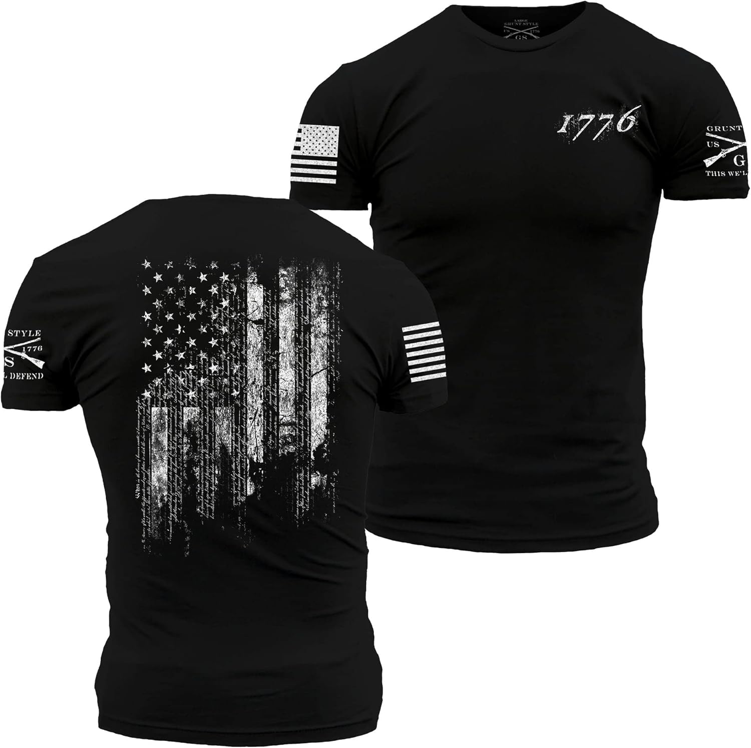 Grunt Style 1776 Flag X-Large Black