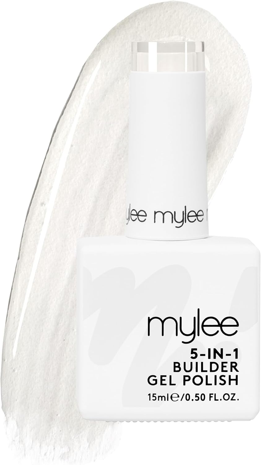 Mylee 5 in 1 Builder Base Strengthening Gel 15ml, UV/LED Nail Polish Coat for Ha...