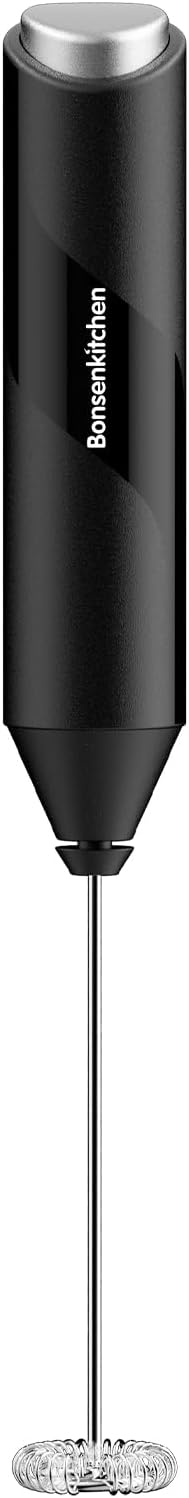 Bonsenkitchen Powerful Milk Frother for Coffee, Fast Handheld Drink Mixer with S...