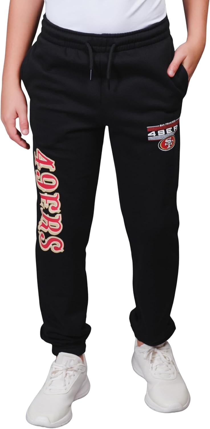 Ultra Game NFL Official Youth Super Soft Game Day Jogger Sweatpants San Francisc...