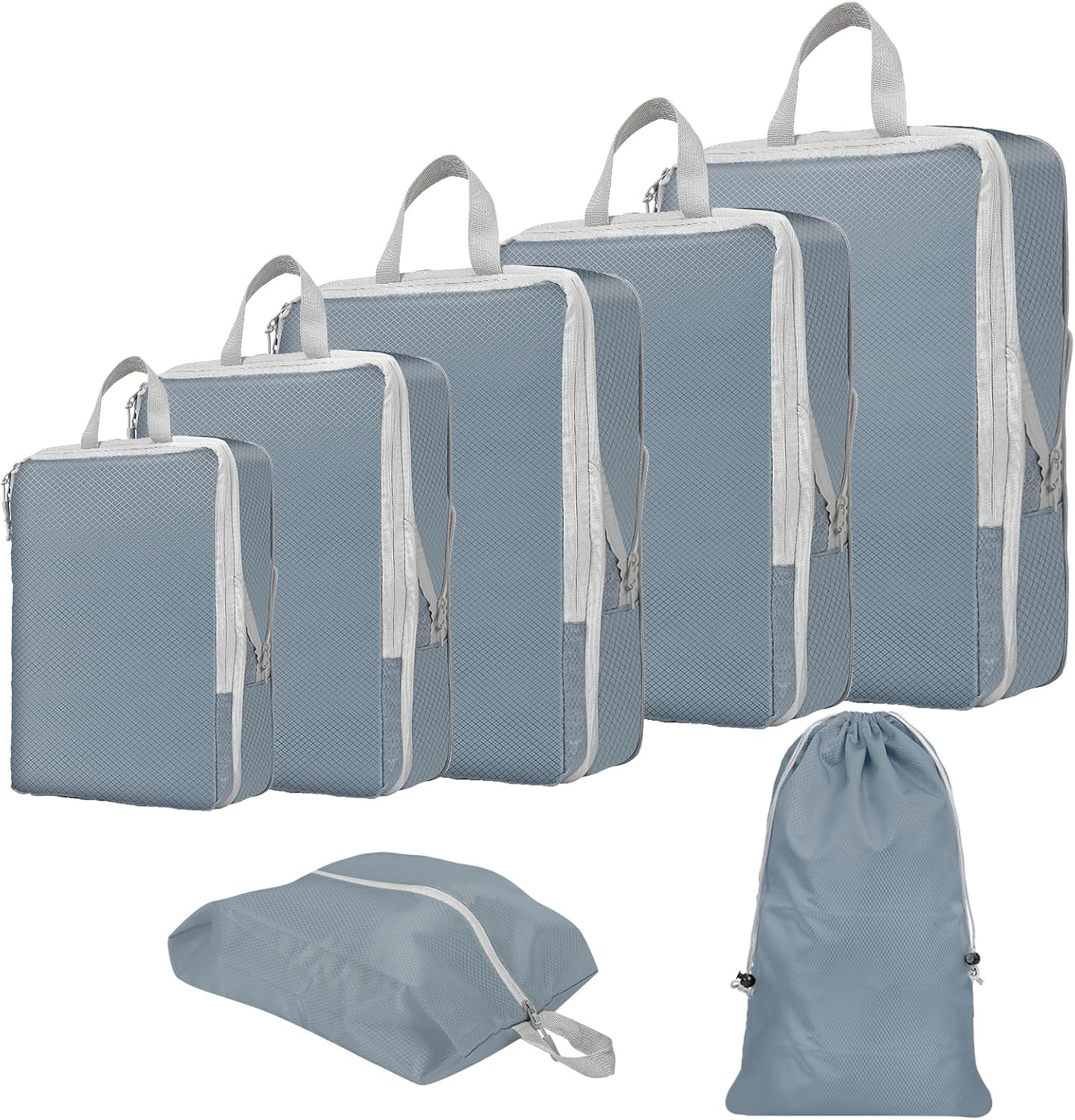 Compression Packing Cubes for Travel Carry on Suitcase Organizer Bags 7set Expan...