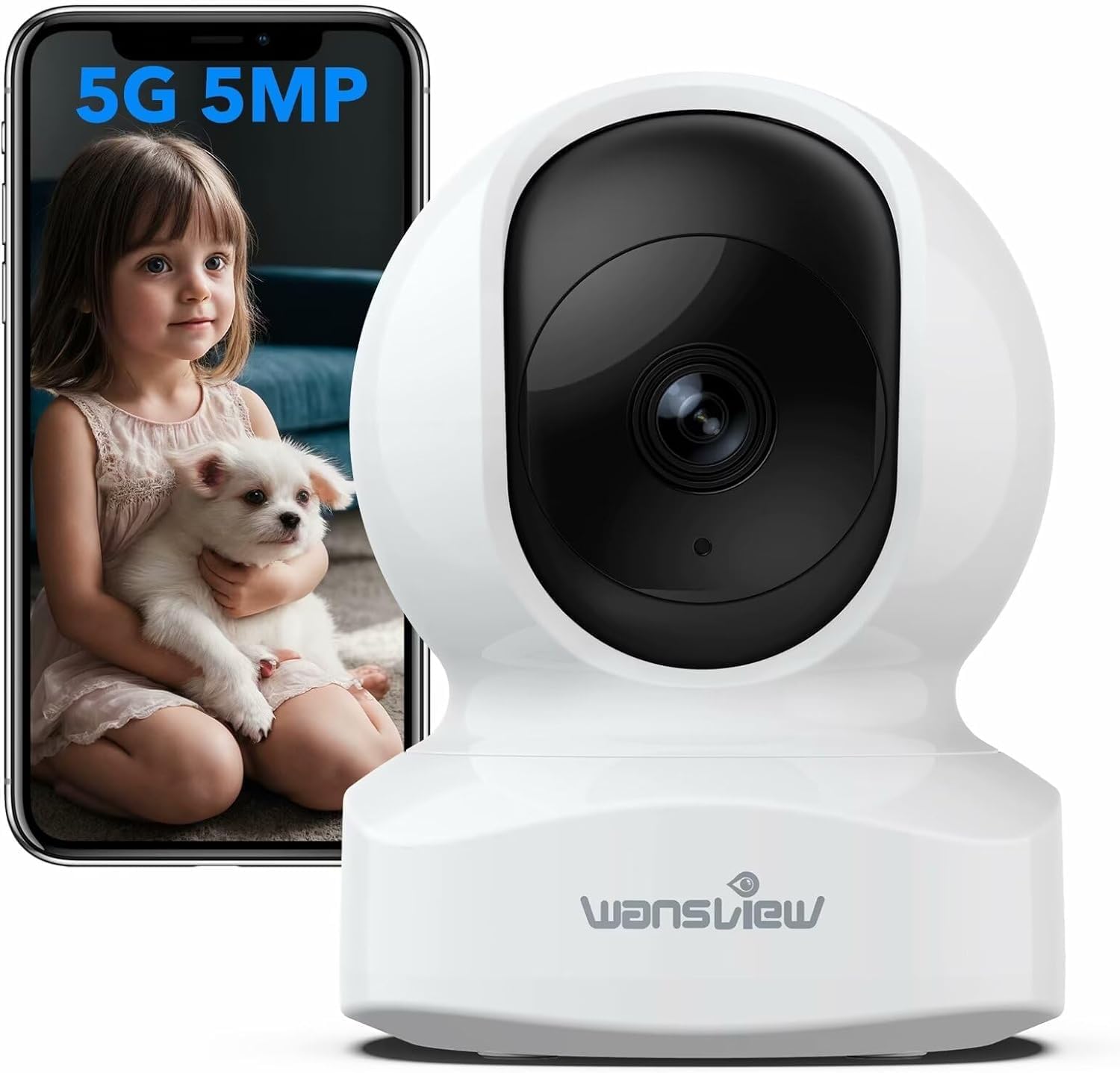 wansview Security Camera, IP Camera, WiFi Home Indoor Camera for Baby/Pet/Nanny,...