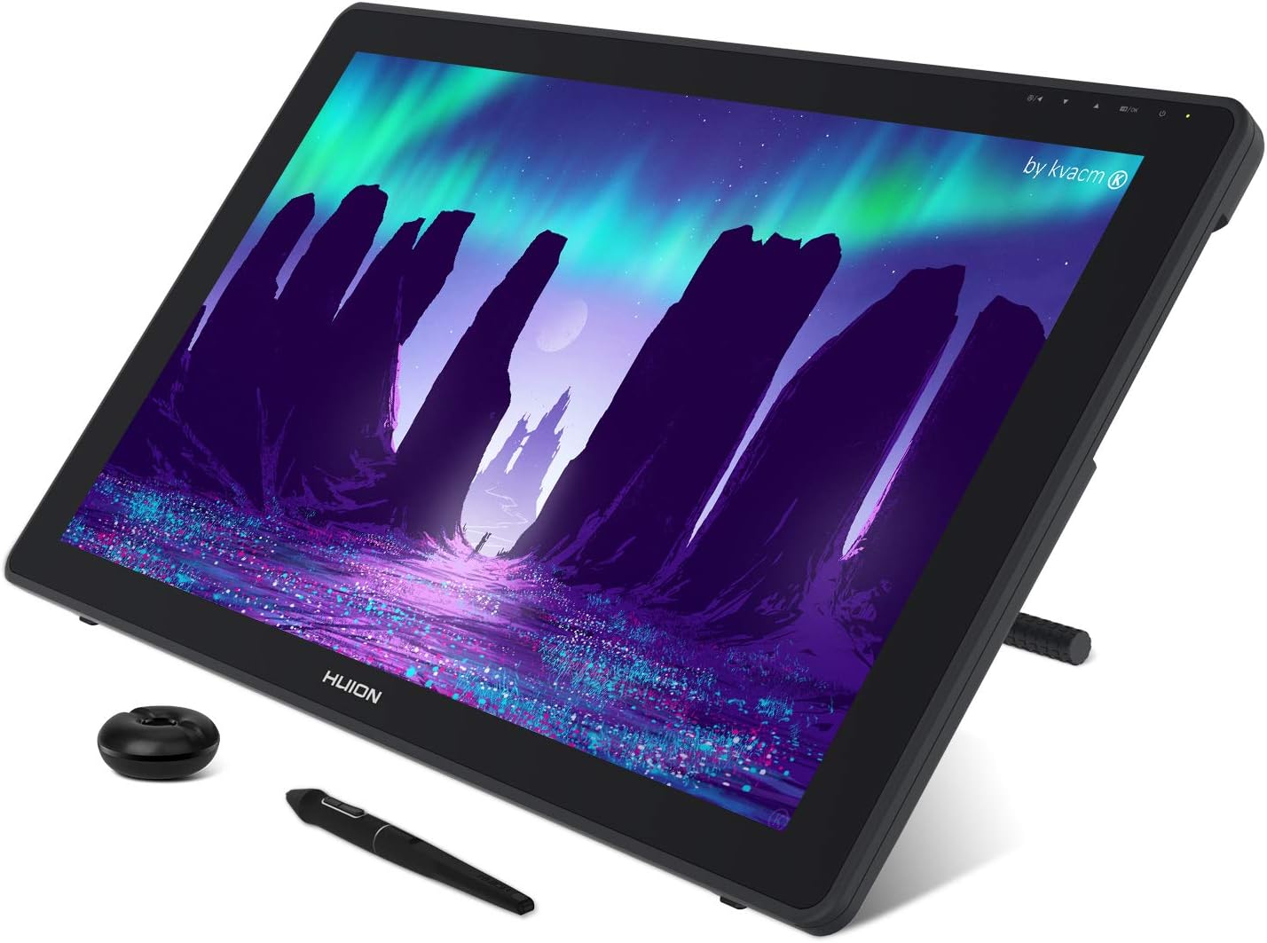 HUION KAMVAS 22 Drawing Tablet with Screen 120% sRGB PW517 Battery-Free Stylus A...