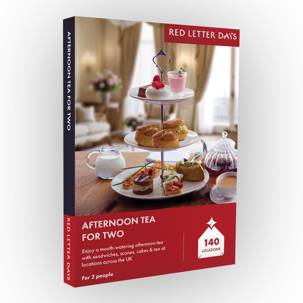 Red Letter Days Afternoon Tea for Two Gift Box – 140 Delightful Afternoon Tea Ex...