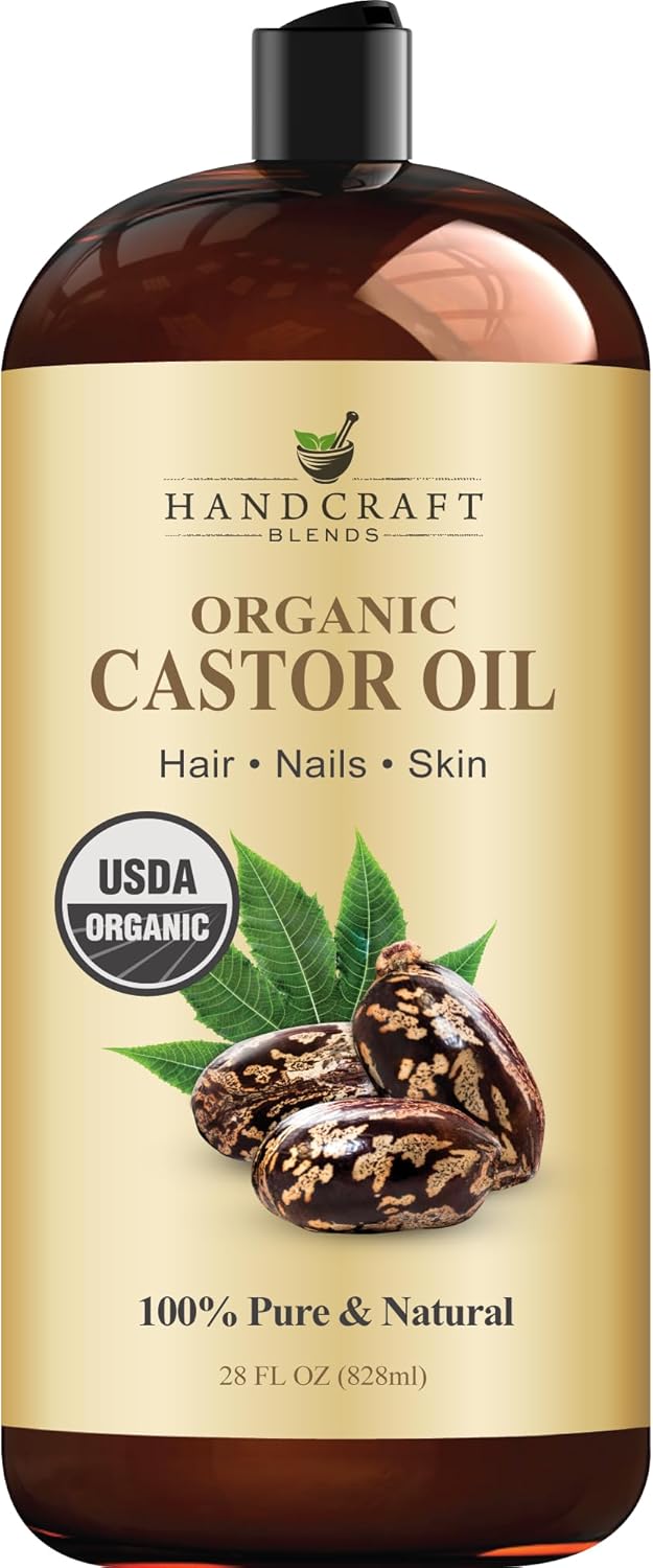Handcraft Blends Organic Castor Oil - 828 ml - 100% Pure and Natural - Premium G...