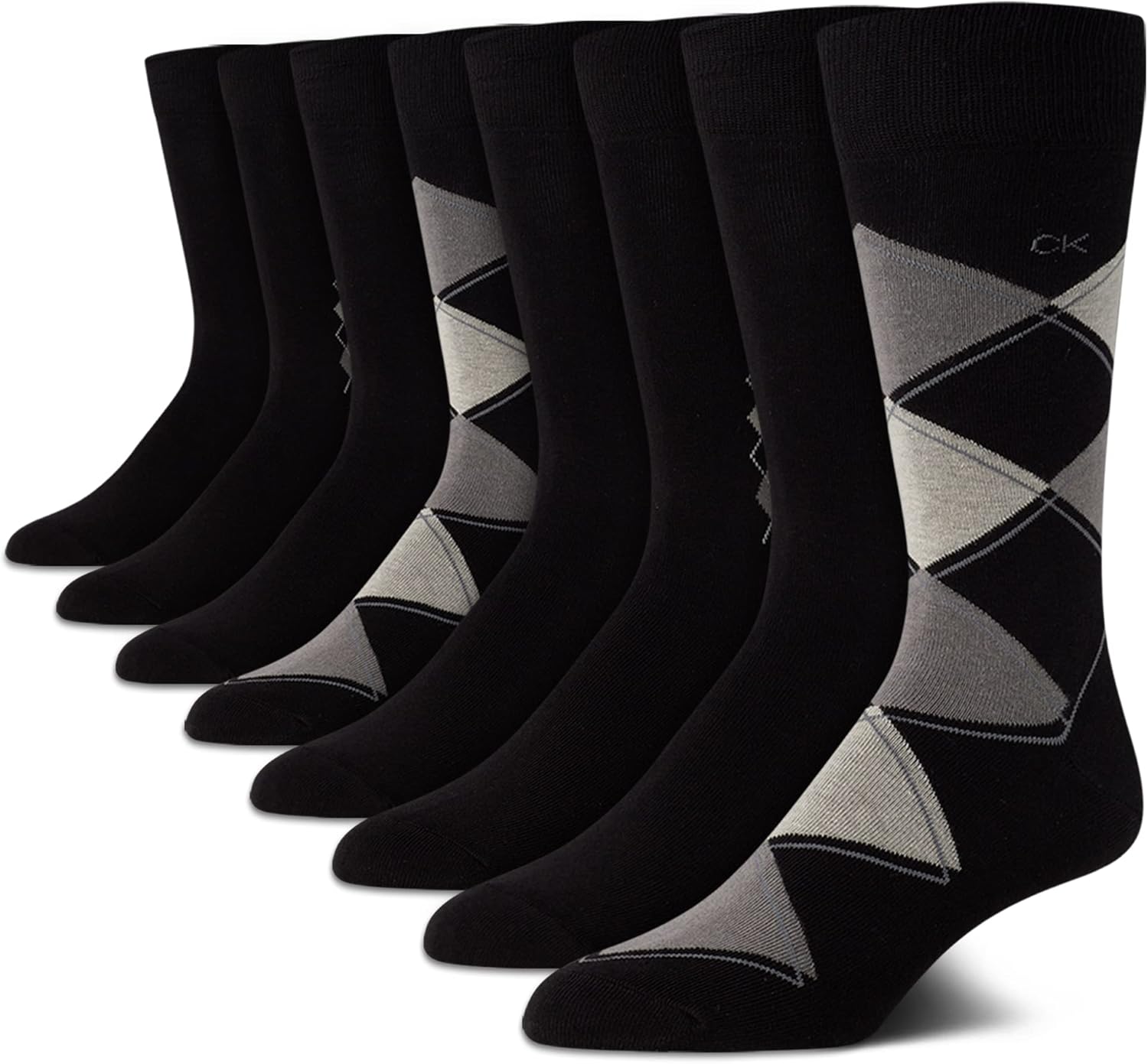 Calvin Klein Men's Dress Socks - Lightweight Cotto...