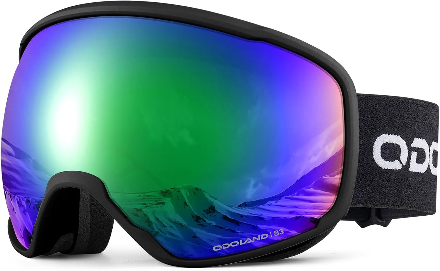 Odoland Snow Ski Goggles S2 Double Lens Anti-Fog OTG Windproof UV400 Eyewear for...
