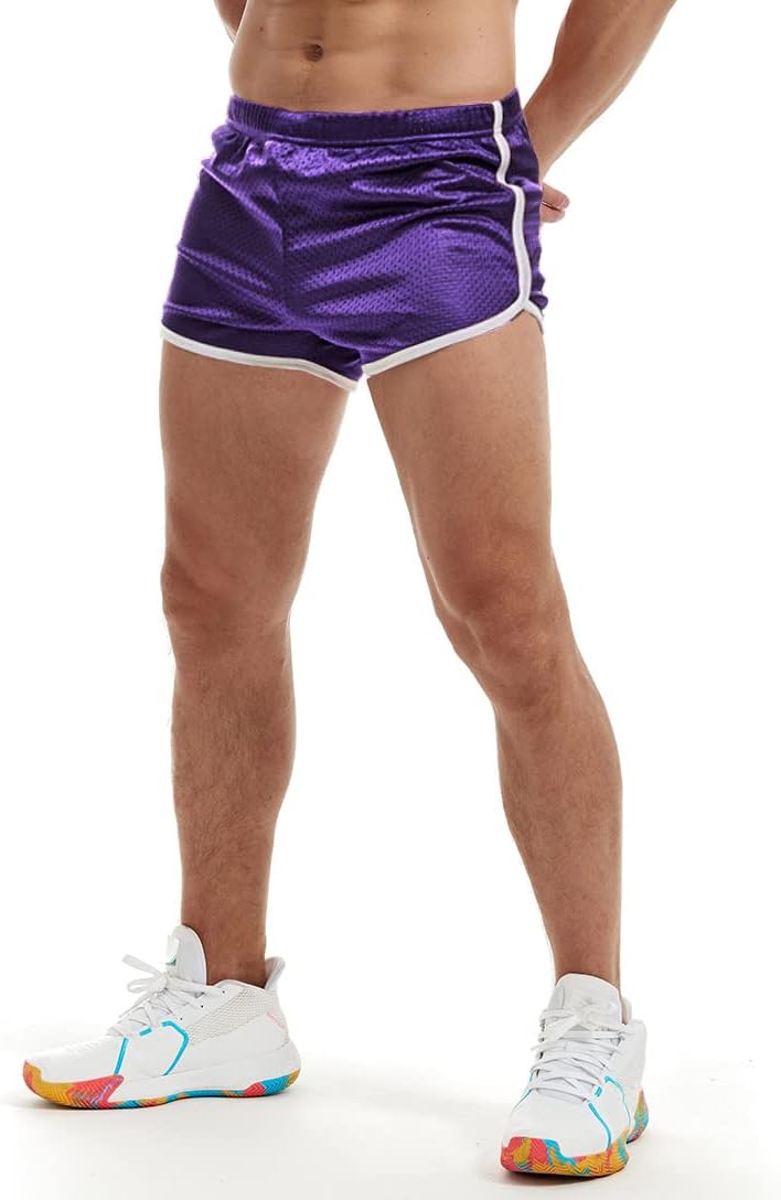 AIMPACT Mens Running Shorts Breathing Workout Gym Booty Short Shorts Sexy X-Larg...