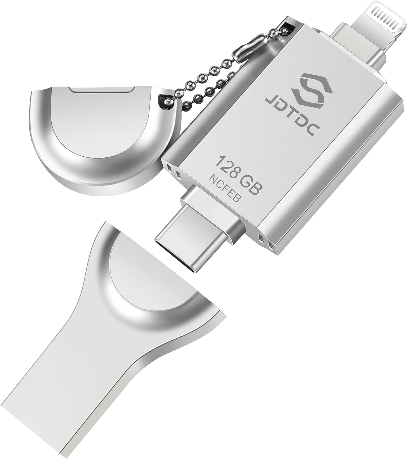 Apple MFi Certified 128GB Photo-Stick-iPhone 16/15/14/13/12 USB-Flash-Drive iPho...