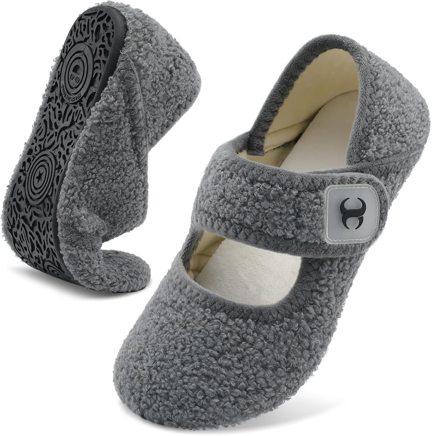 Comfy House Slippers for Women Men Wide Diabetic Sock Slippers Soft Slip On Slip...