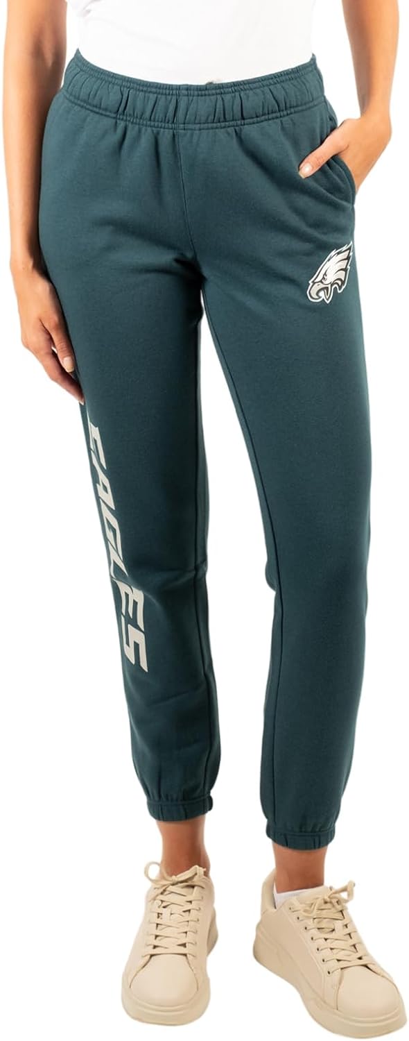 Ultra Game Women's NFL Official Super Soft Sweatpants Joggers Lounge Pants Pajam...