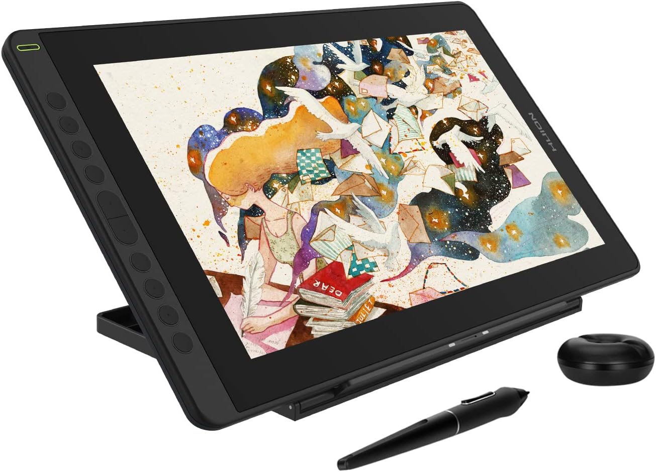 2021 HUION KAMVAS 16 Graphics Drawing Tablet with Full-Laminated Screen Anti-Gla...