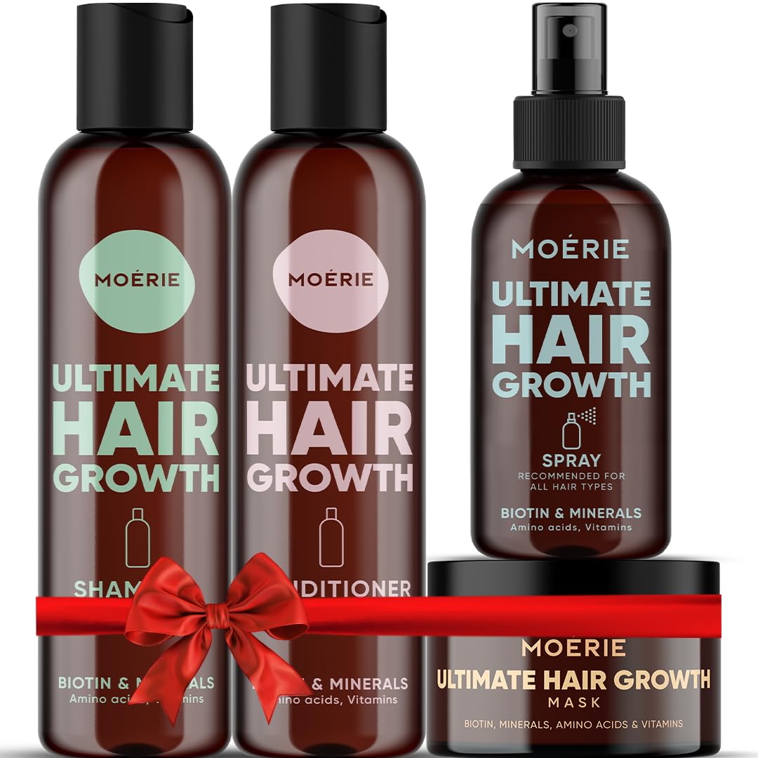 Moerie Shampoo and Conditioner Plus Hair Mask and Spray Mega Pack – The Ultimate...