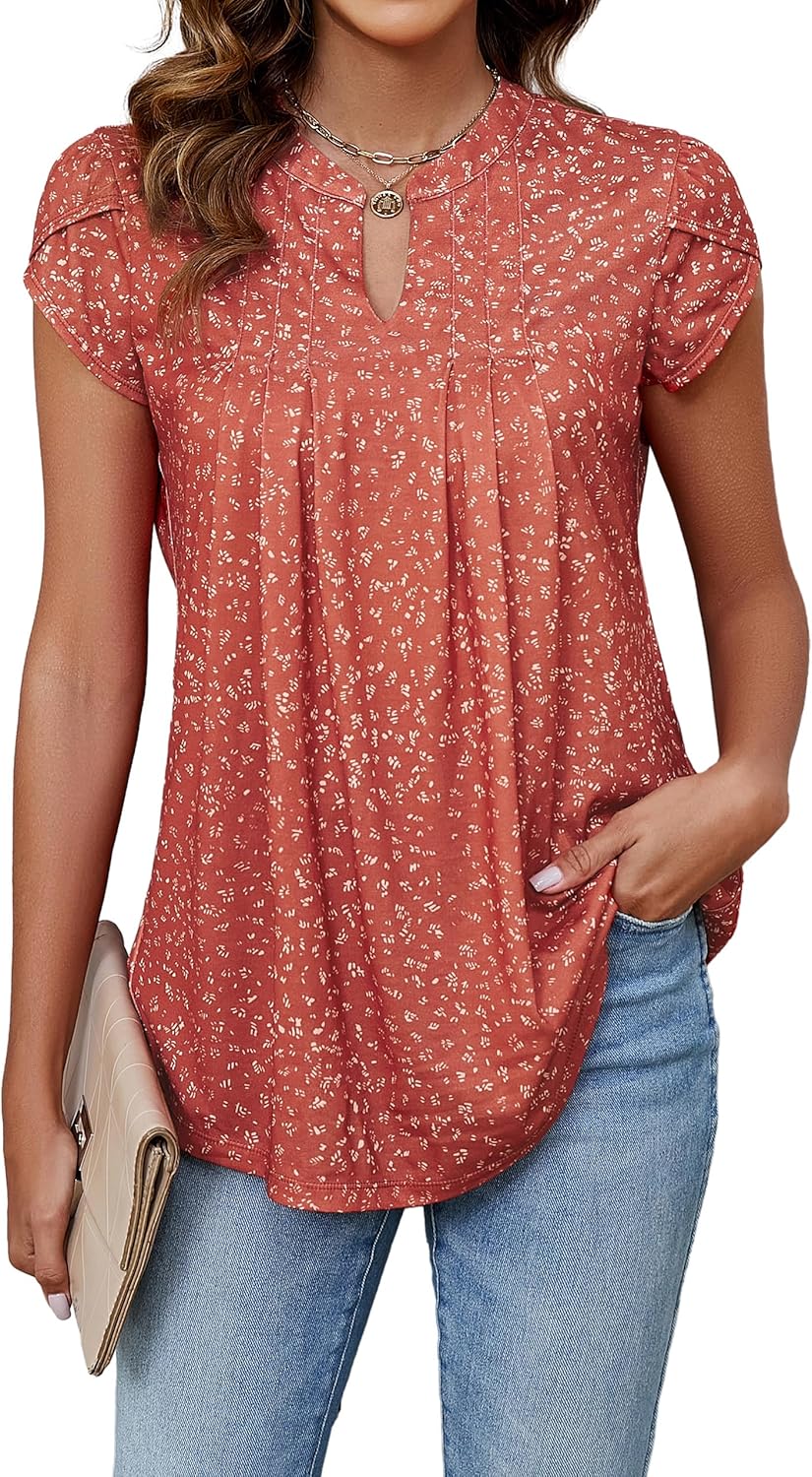 Blooming Jelly Women's Tunic Tops Summer Dressy Casual Blouses Business Outfits...