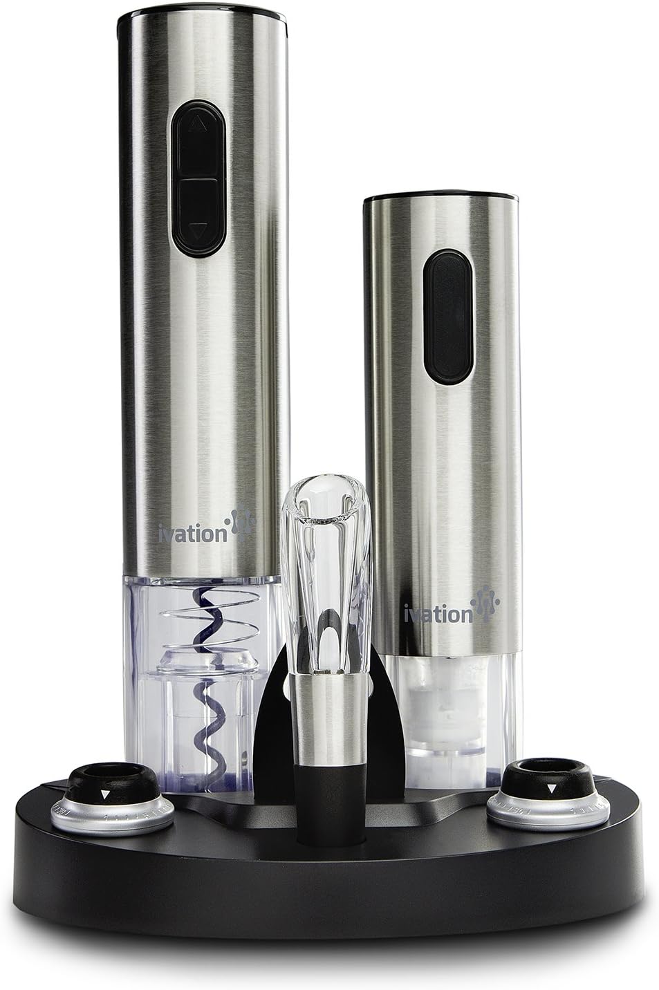 Ivation Electric Wine Gift Set - Includes Electric Bottle Opener, Wine Aerator,...