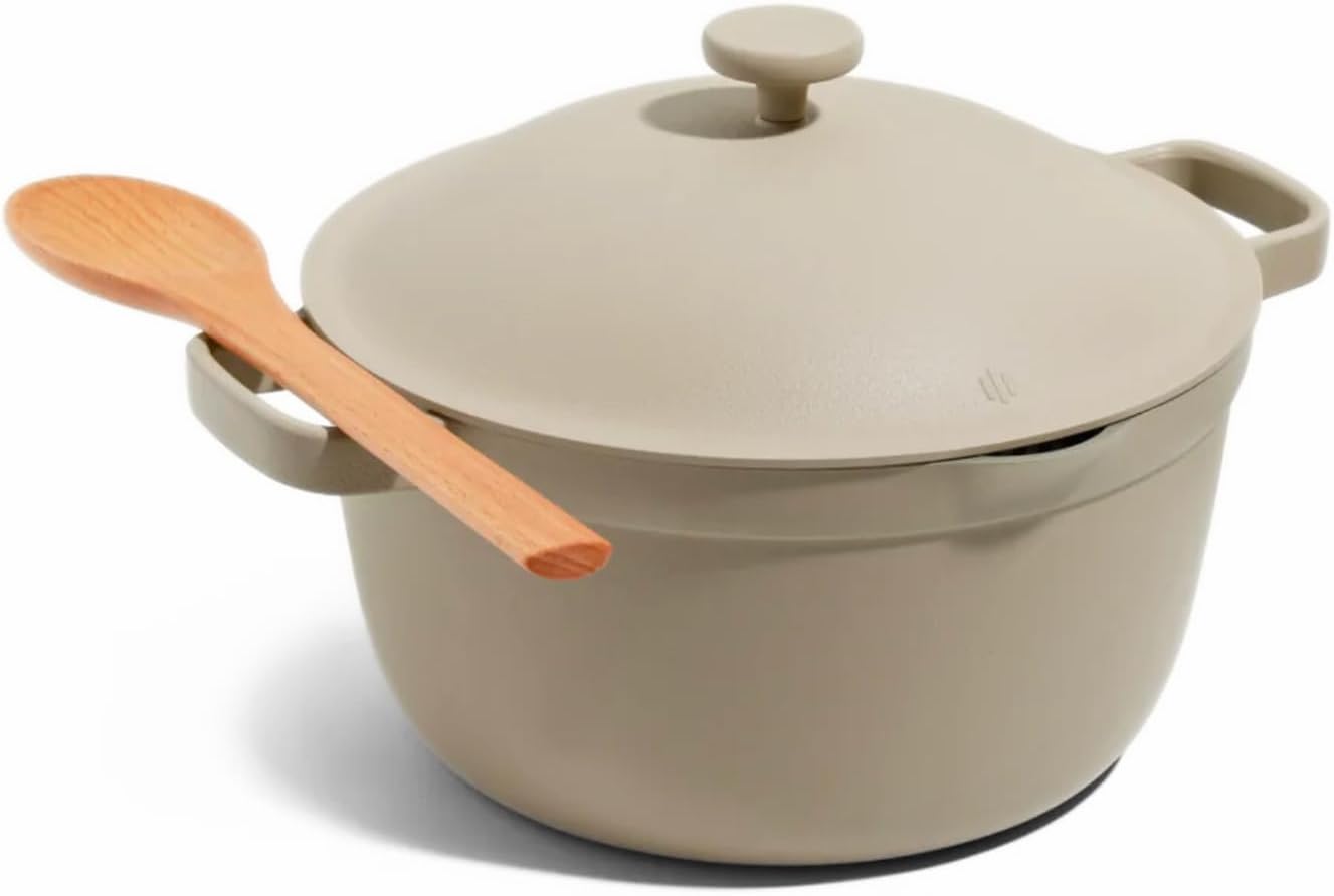 Our Place Perfect Pot - 5.5 Qt. Nonstick Ceramic Sauce Pan with Lid | Versatile...