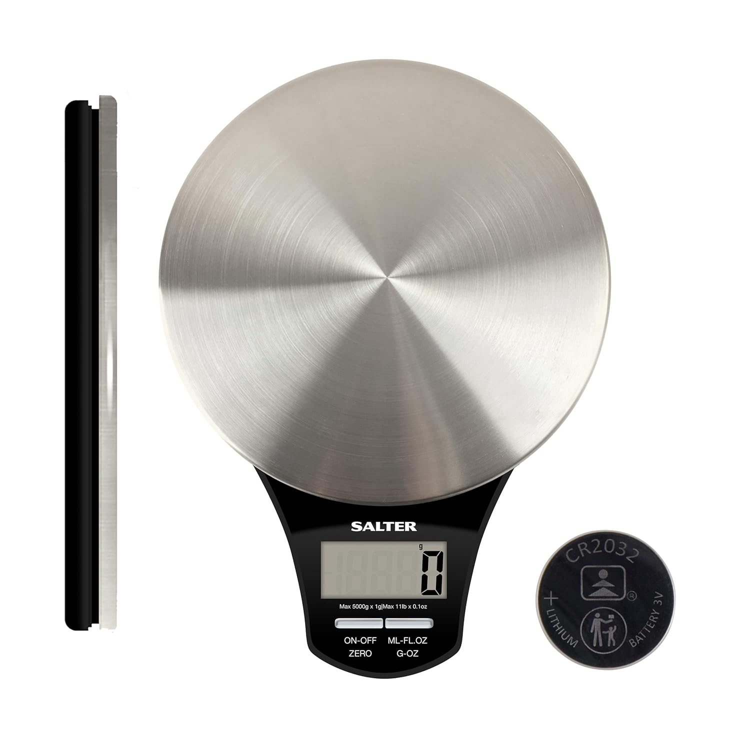 Salter 1035 SSBKDR Digital Kitchen Scale – Electronic Baking Scale with Stainles...