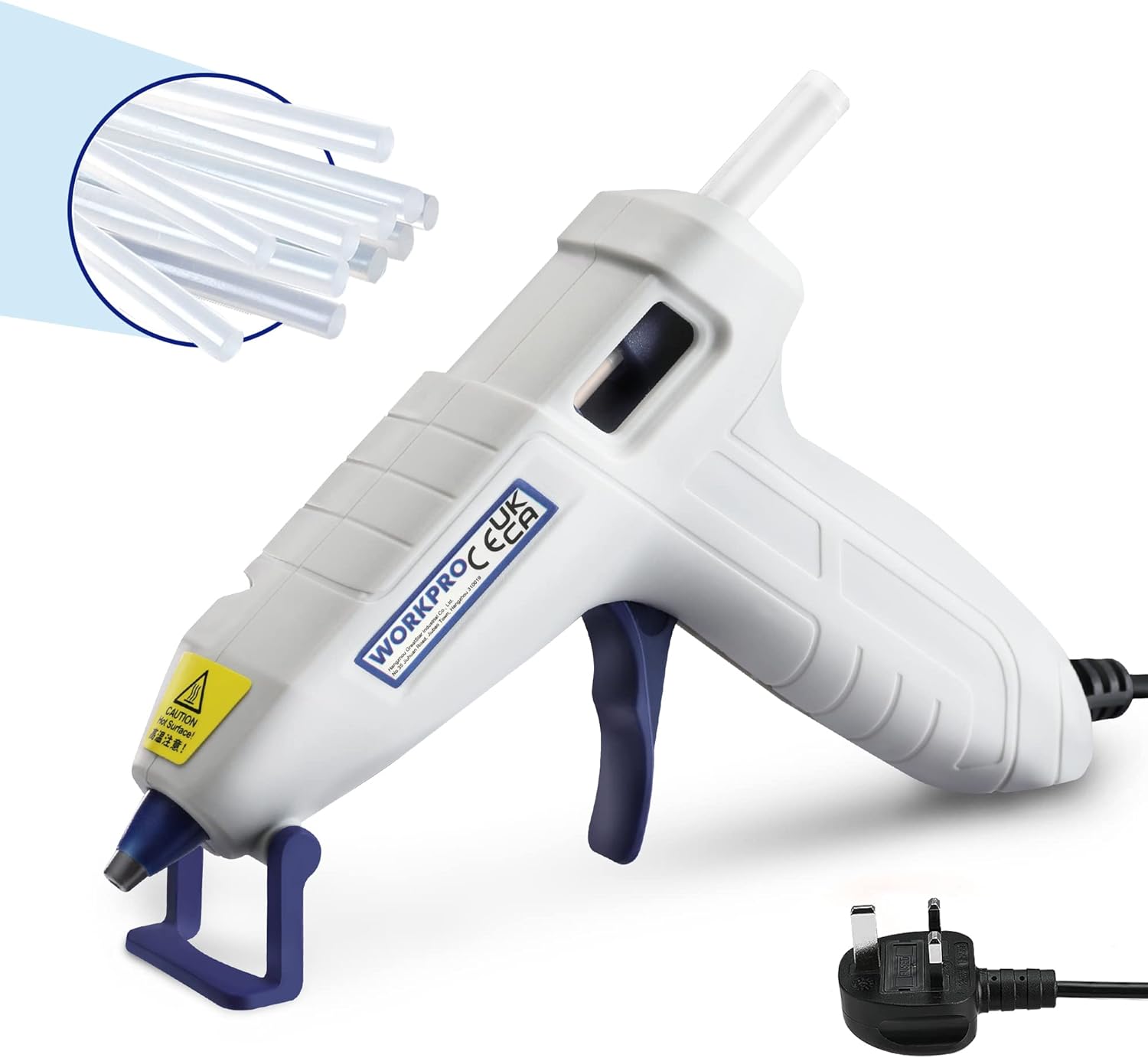 WORKPRO Hot Glue Gun, 10W Mini Glue Gun with 20pcs...