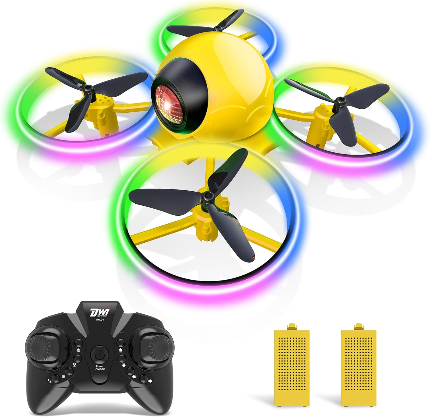 Dwi Dowellin Mini Drone，Long Flight Time Small Flying Toys Drones of for Kids w...