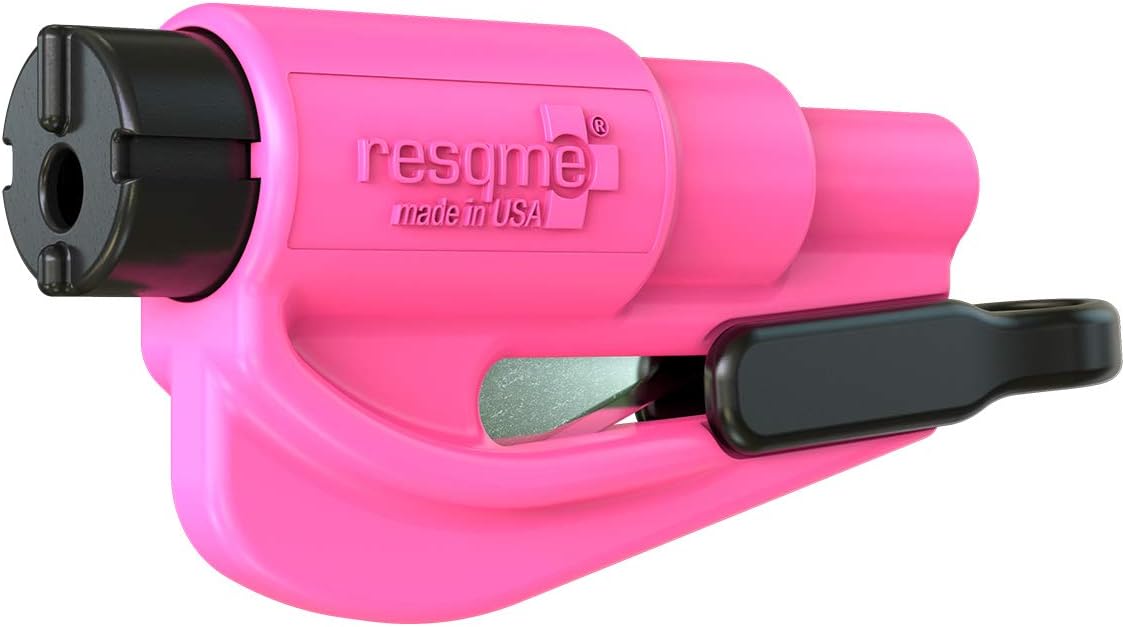 resqme The Original Emergency Keychain Car Escape Tool, 2-in-1 Seatbelt Cutter a...