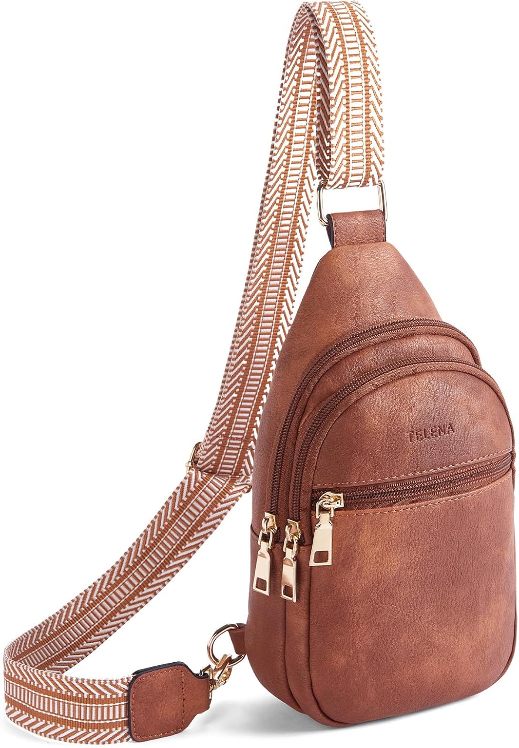 Telena Sling Bag for Women Crossbody Fanny Packs for Women Leather Sling Chest B...