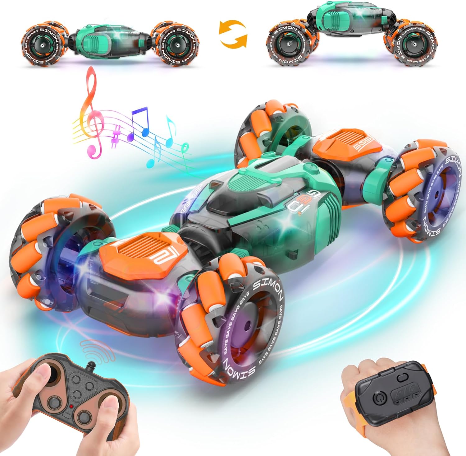 Dysaim Gesture Sensing RC Stunt Car, Gesture RC Car 2.4GHz Remote Control Sensor...