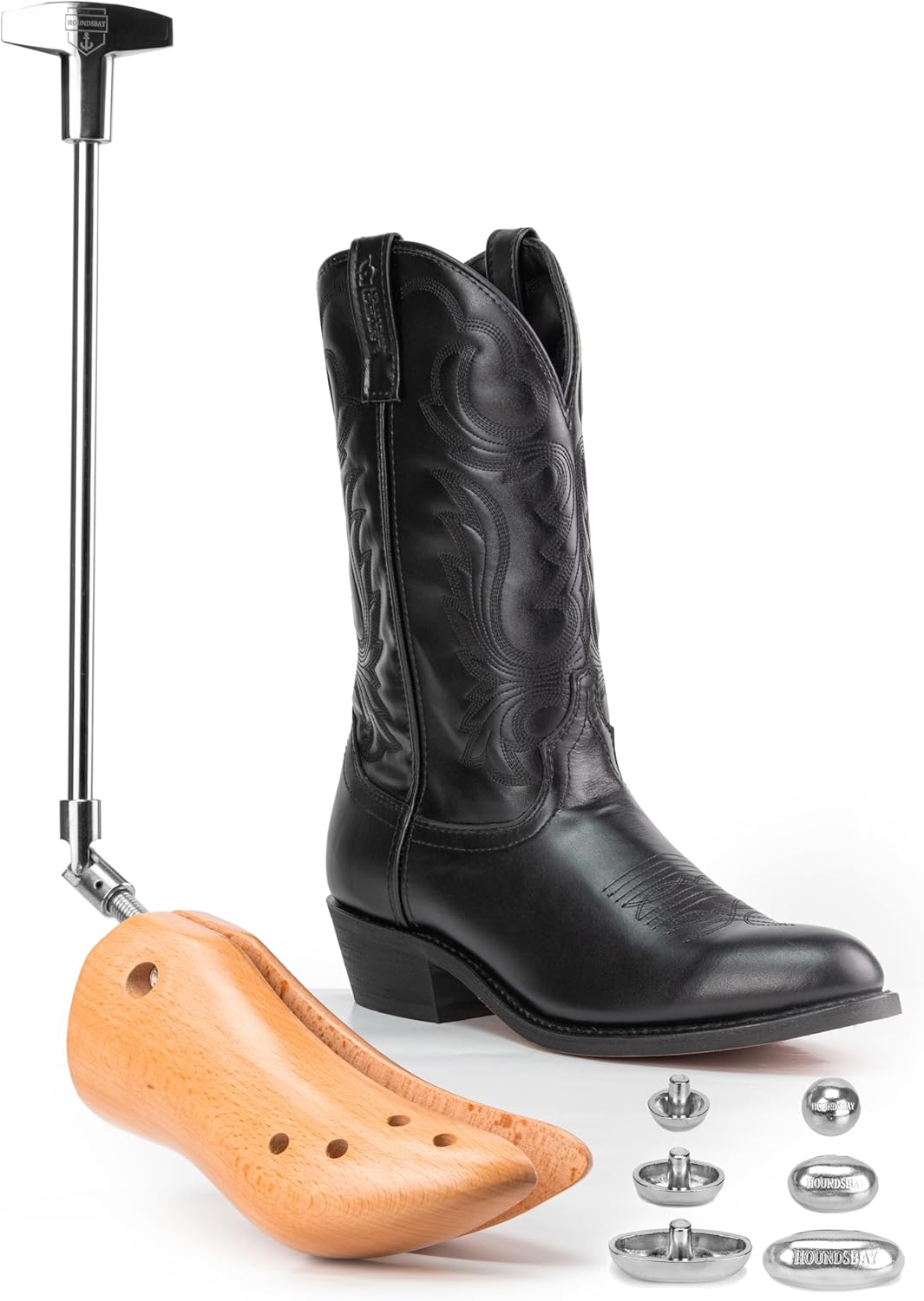HOUNDSBAY Bloodhound Professional Western Cowboy Boot Stretcher for Men & Women...