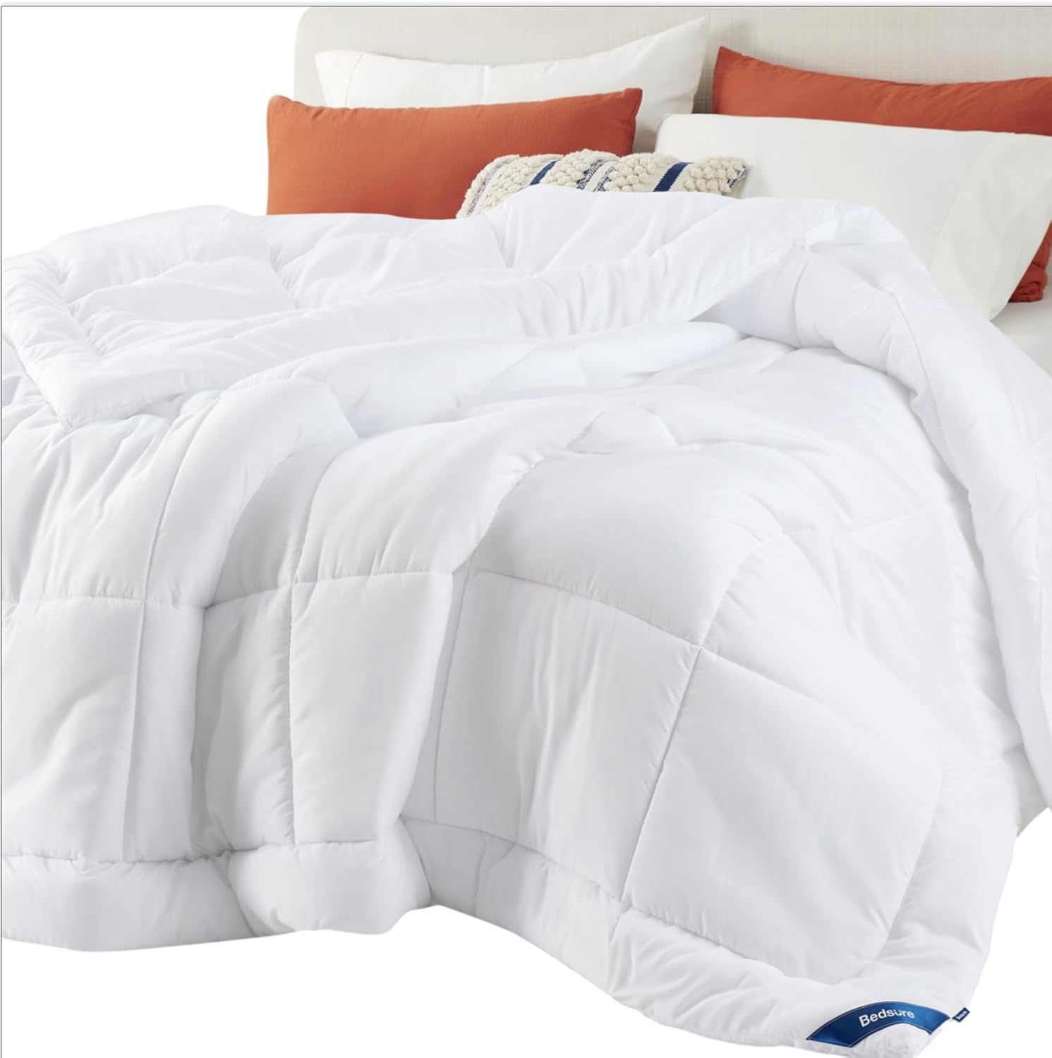 Bedsure Comforters King Size -Duvet Insert White Down Alternative Comforter Quil...