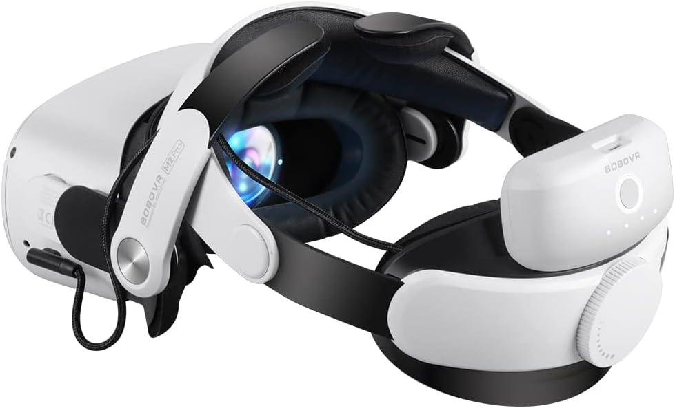 BOBOVR M2 Pro Strap Compatible With Oculus Quest 2, Battery Pack Head Strap Repl...