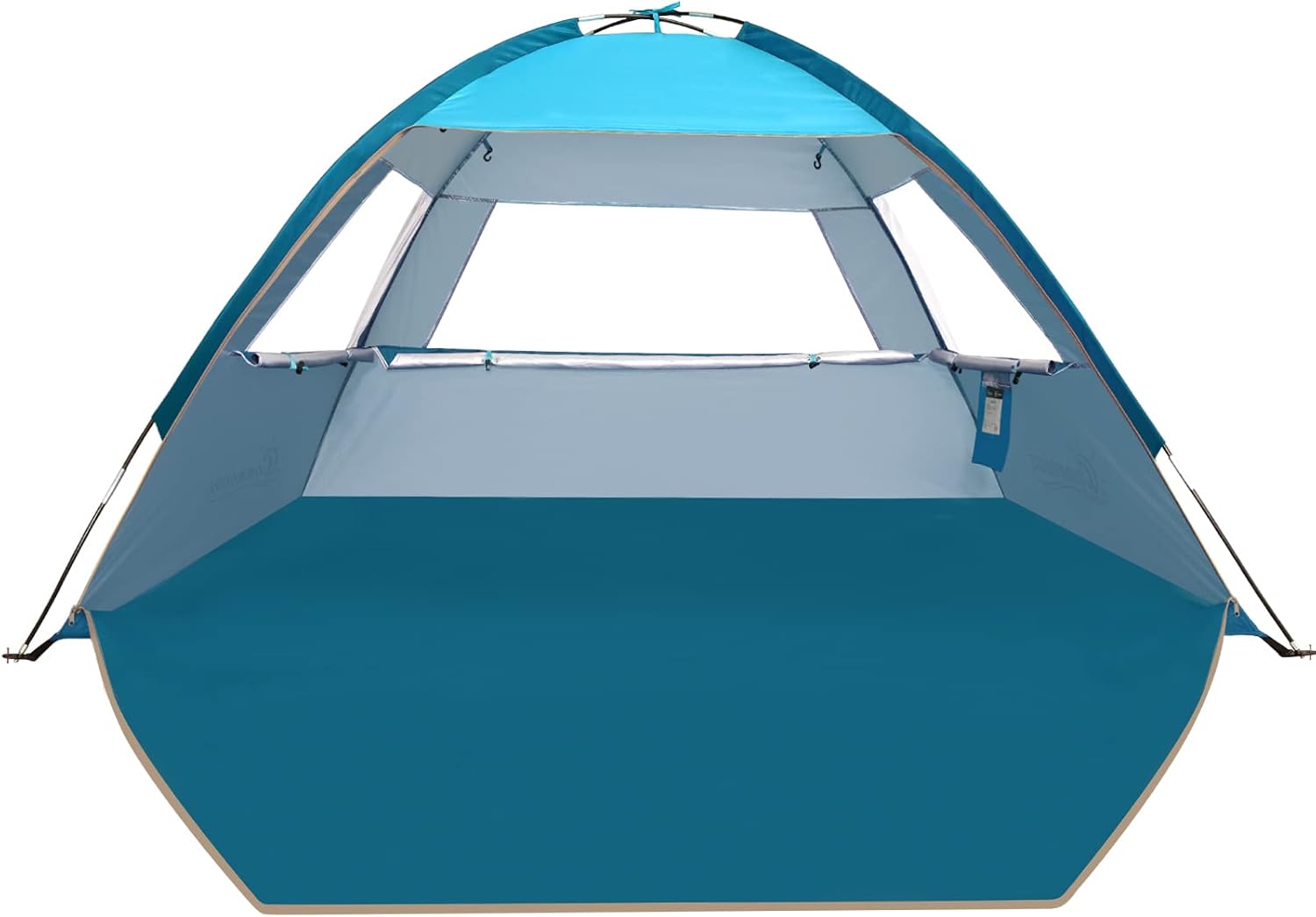 COMMOUDS Beach Tent Sun Shade for 3/4-5/6-7/8-10 Person, UPF 50+ Beach Sun Shelt...