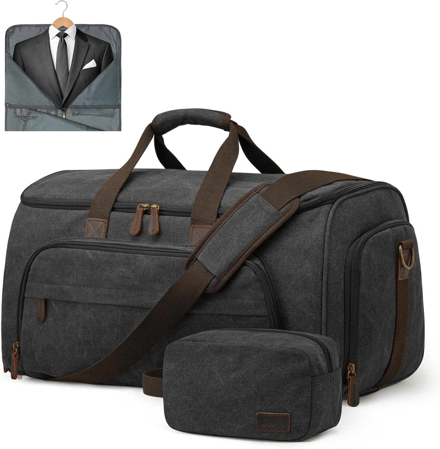 S-ZONE Carry On Garment Bag for Travel Convertible Garment Duffle Bag Suit Bags...