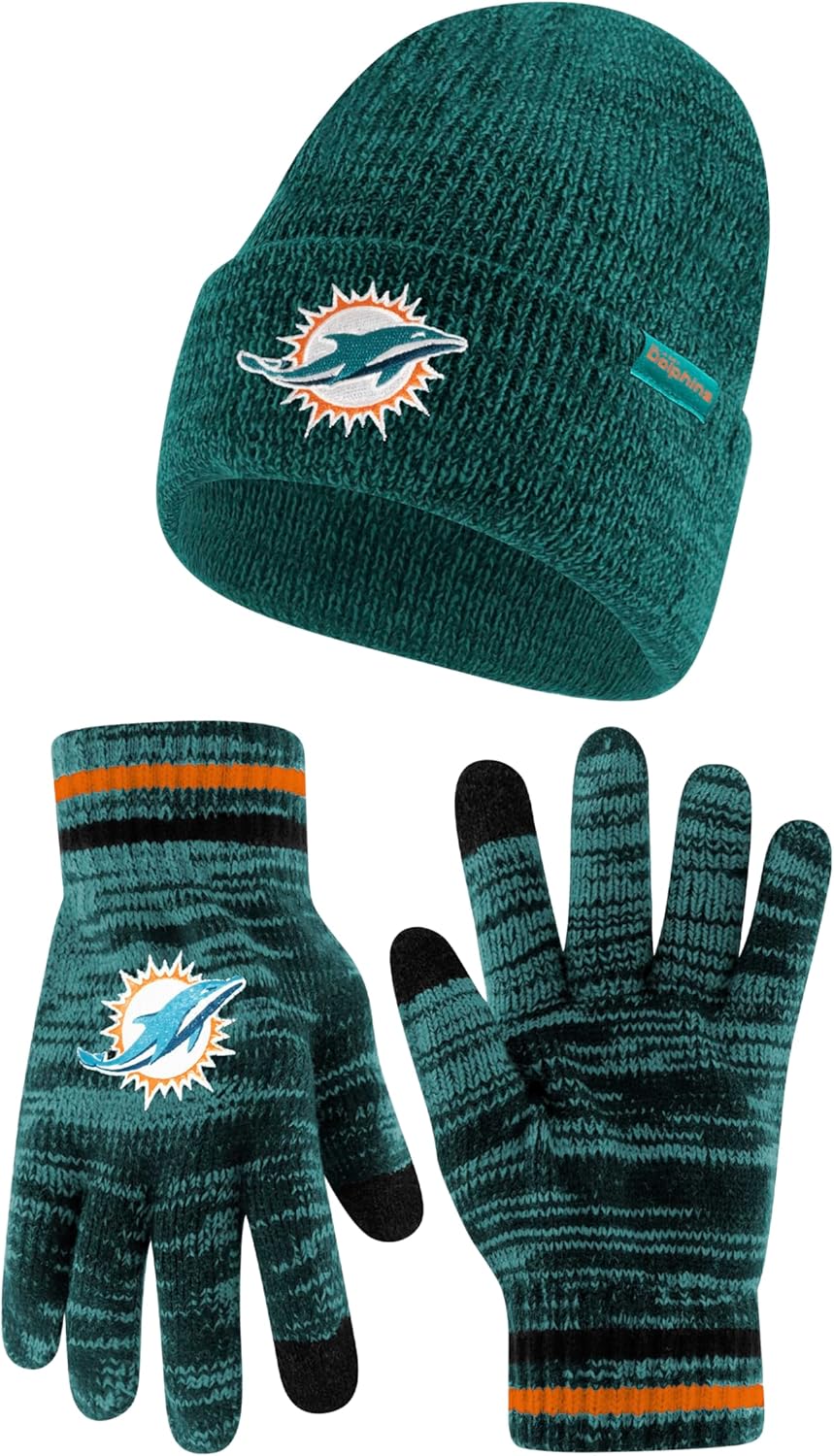 Ultra Game Adults Unisex NFL Official Super Soft Marl Knit Winter Beanie Knit Ha...
