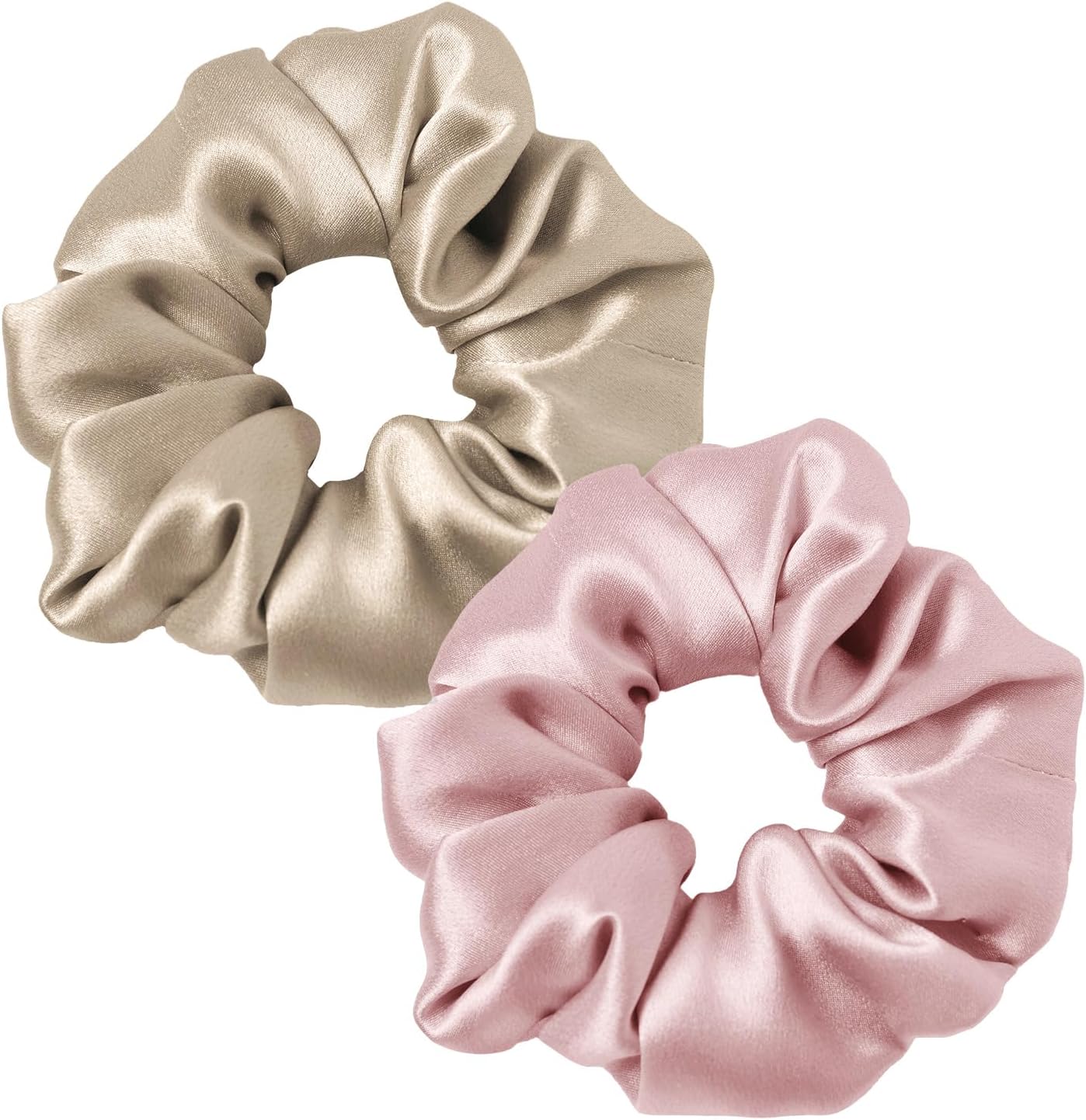 LILYSILK Silk Hair Scrunchies for Frizz Prevention, 100% Mulberry Silk Hair Ties...