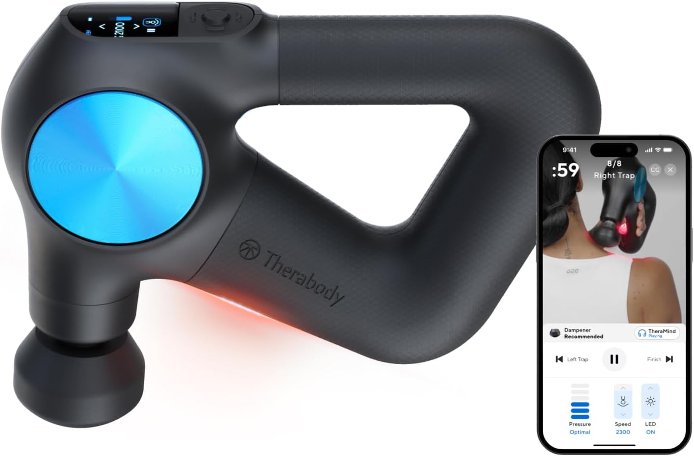 TheraGun Pro Plus 6-in-1 Deep Tissue Percussion Massage Gun - Handheld Personal...