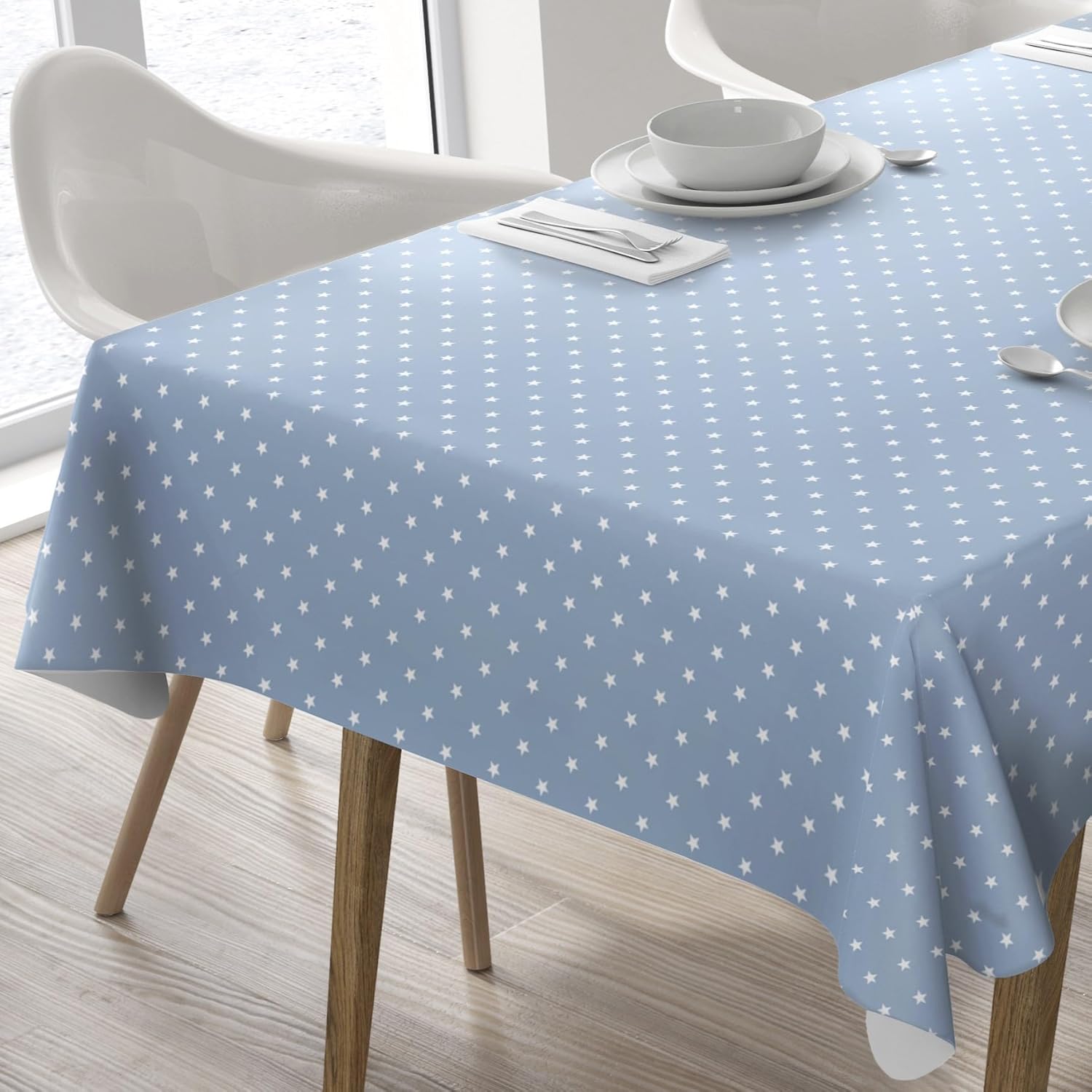 Home Direct Rectangular Oilcloth PVC Wipe Clean Tablecloth Table Cover (140x240c...