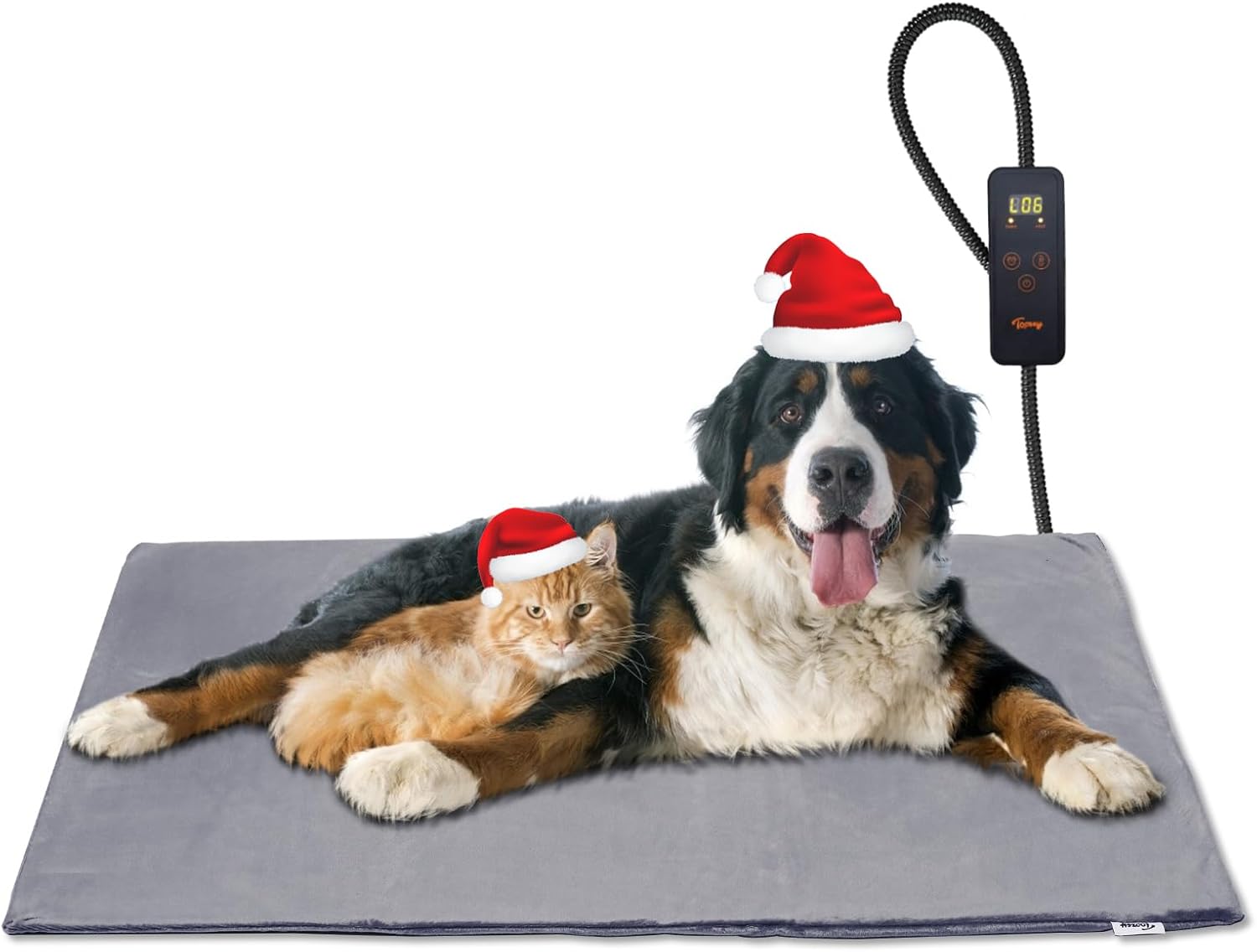 Toozey Pet Heating Pad, 6 Adjustable Temperature Dog Cat Heating Pad with Timer,...