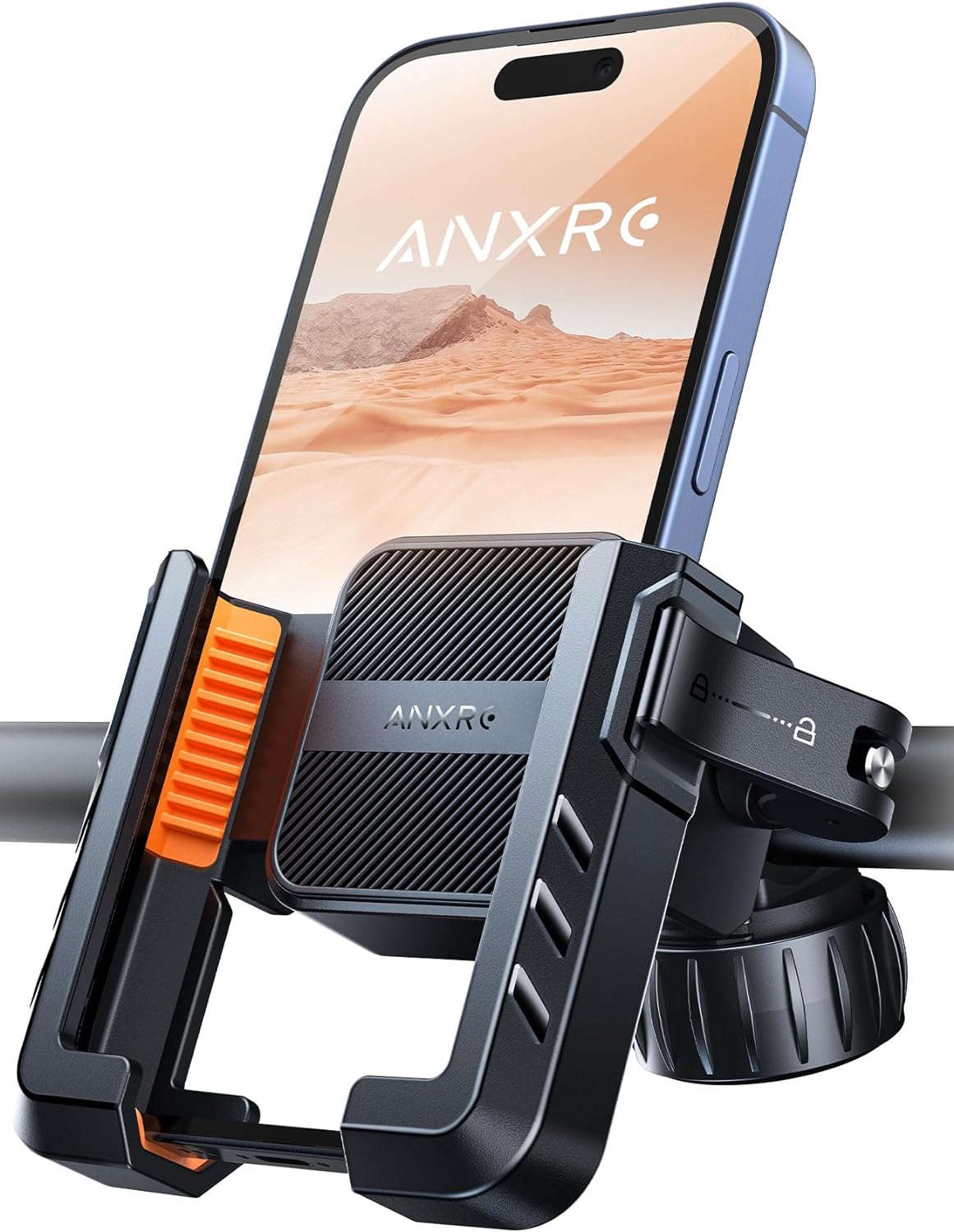 ANXRE Bike Phone Holder,Motorbike Motorcycle Phone Holder Mount [Not Block Camer...