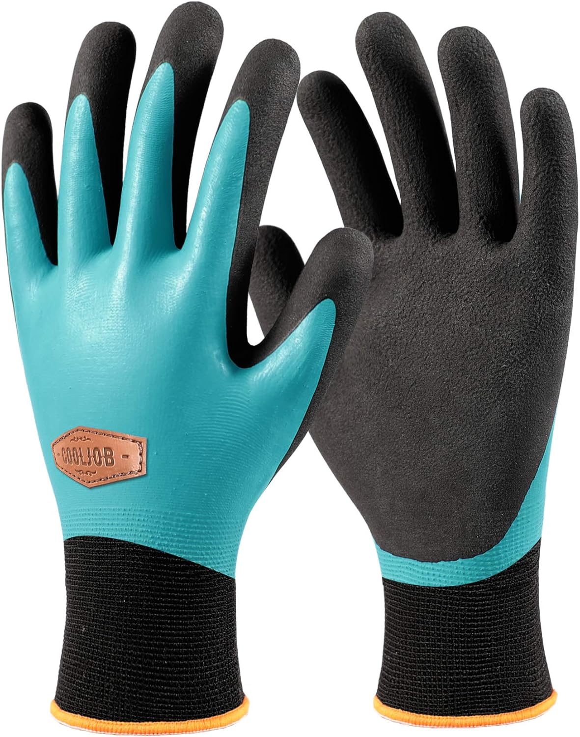 COOLJOB Waterproof Work Gloves for Winter, Thermal Work Gloves for Cold Weather,...