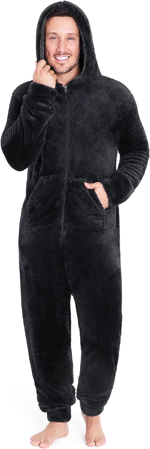 CityComfort Onesies for Men and Teens, Loungewear Fleece Pyjamas Men All in One...