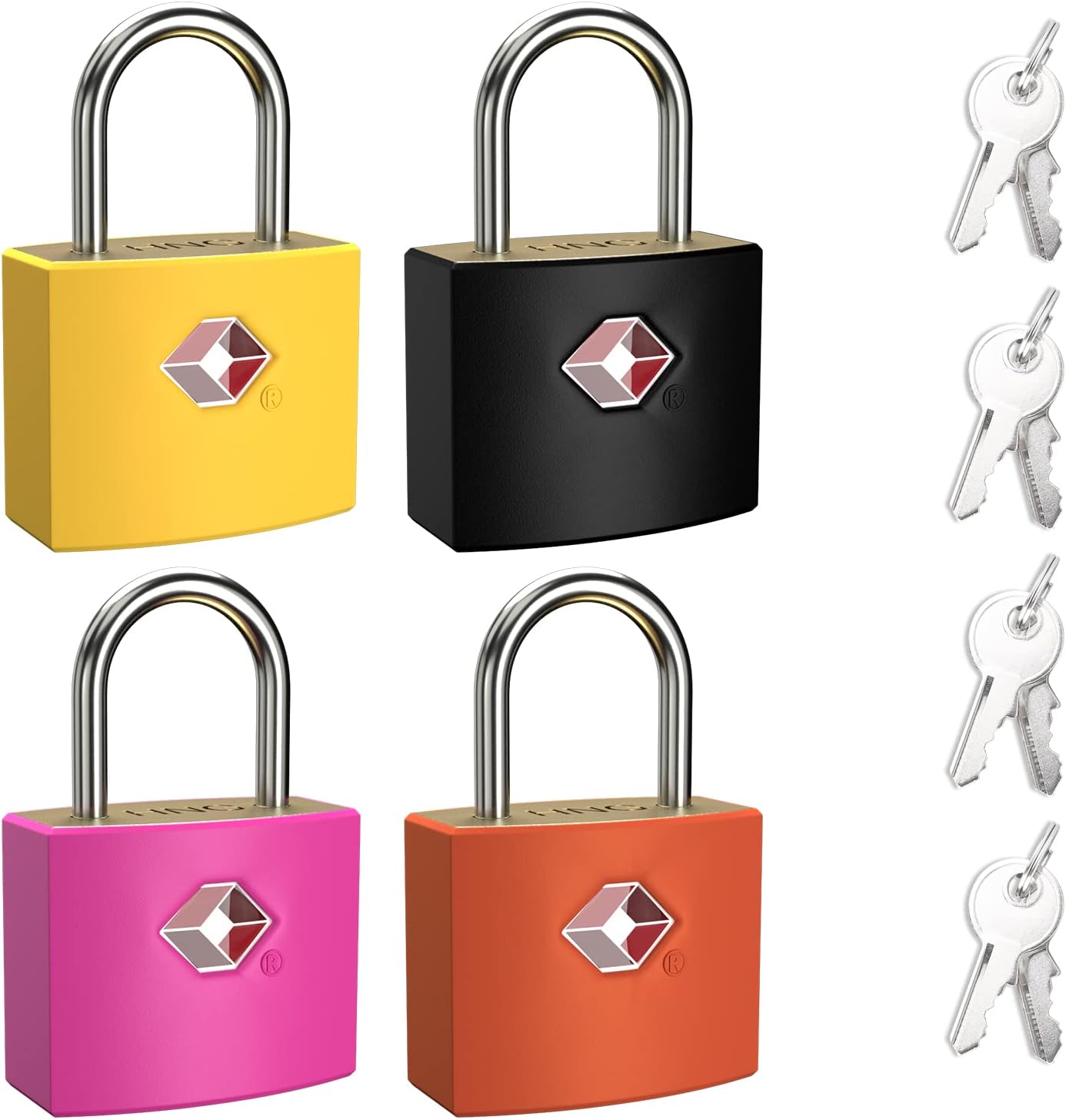 TSA Luggage Locks with Keys, [4 Packs][8 Keys] Diyife Key Travel Locks, Suitcase...