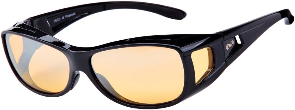 DUCO Night Vision Glasses for Driving at Dusk Rainy Day Anti Glare Fit Over Wrap...